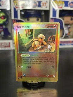 Growlithe #65/100 - EX Sandstorm - Reverse Holo Common Pokemon Card - Image 1