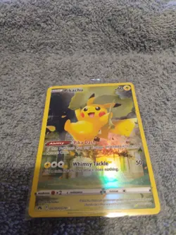 LOT THREE POKEMON HOLO CARDS CHARIZARD TG03/TG30 + 056 PROMO PIKACHU GG30 - Image 3