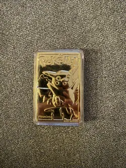 Pokemon Pikachu Gold Plated Card 23K Burger King 1999 Limited Edition. - Image 1