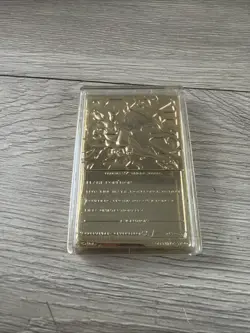23K Gold Plated #06 Charizard Card 1999 Burger King Pokemon Ball Complete - Image 3