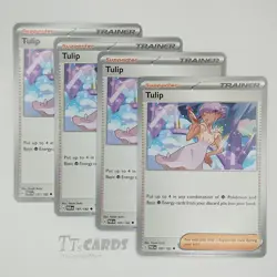 Tulip 181/182 x4 - 4x Trainer Playset - Pokemon S&V Paradox Rift - 4 Card Set - Image 1