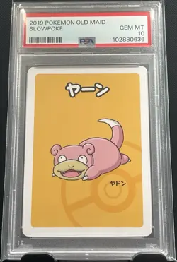 PSA 10 GEM MINT Japanese Slowpoke Old Maid Card Pokemon Center 2019 #2 - Image 1