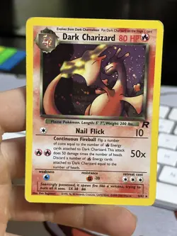 #4 Dark Charizard 4/82 Team Rocket 2000 Holo Rare WOTC Pokemon Card TCG - Image 3