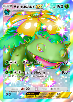 Pokemon Pocket TCG Trading Card 2 Star Shiny Venusaur EX Celestial Guardians - Image 1