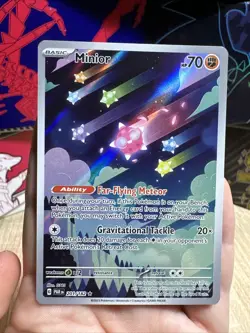 Pokemon TCG Minior Card 201/182 Paradox Rift Holo Illustration Rare NM Condition - Image 1