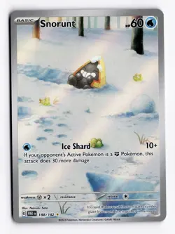 Snorunt 188/182 Illustration Rare Holo - Paradox Rift Pokemon Card - NM/M - Image 1