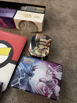 Pokemon Bundle - Binder, Assorted Cards, Tins, Coins, Boxes - Image 2