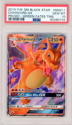 PSA 10 Charizard GX 2019 SM Black Star Promo #SM211 GEM MINT Pokemon Card - Image 1
