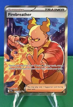 Pokemon TCG Fire Breather 019/094 Full Art Trainer Card - Near Mint - Image 1