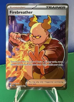 Pokemon TCG Fire Breather 019/094 Full Art Trainer Card - Near Mint - Image 4