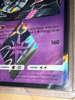 Giratina PRISM STAR Pokemon TCG Holo Card 58/156 SM Ultra Prism NM/M HOLO POKE - Image 5