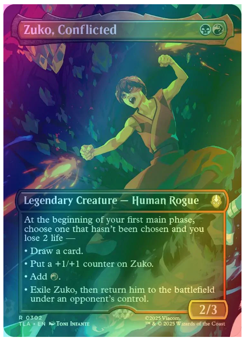 Zuko, Conflicted - Foil - Borderless Avatar MTG - Image 1