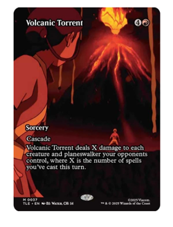 Volcanic Torrent - Borderless Avatar MTG - Image 1