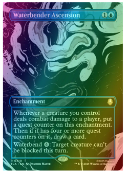 Waterbender Ascension - Foil - Borderless Avatar MTG - Image 1