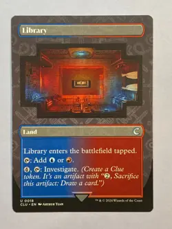 MTG - Library - Borderless - NM - Ravnica: Clue Edition - Image 1