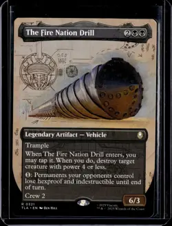 The Fire Nation Drill (Borderless) - 321 - TLA - NM - MTG Magic the Gathering - Image 1