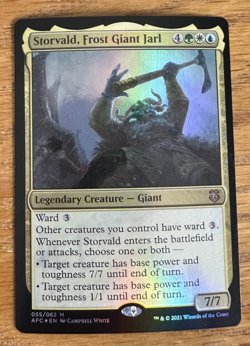 MTG Adventures in the Forgotten Realms Commander, Storvald,Frost Giant Jarl-Foil - Image 1