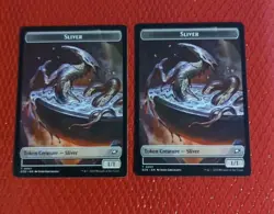 2x Sliver 0001 / Robot 0010 Token Edge of Eternities EOE Magic MTG - Image 1