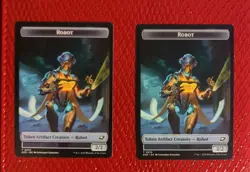 2x Sliver 0001 / Robot 0010 Token Edge of Eternities EOE Magic MTG - Image 2