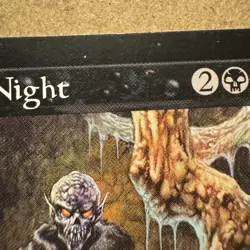 MTG ~ Harbinger of Night ~ MI Mirage ~ 1996 English ~ Rare Black ~ LP - Image 3