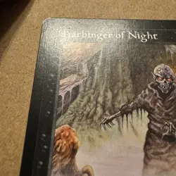 MTG ~ Harbinger of Night ~ MI Mirage ~ 1996 English ~ Rare Black ~ LP - Image 5