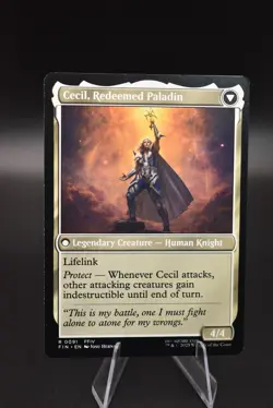 MTG Magic the Gathering Cecil, Dark Knight (91/764) Final Fantasy LP - Image 2