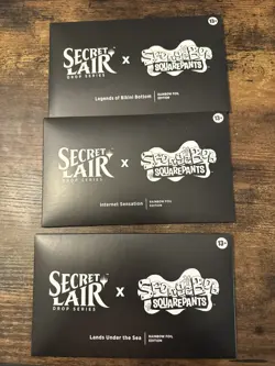Magic the Gathering Secret Lair x SpongeBob SquarePants Full Foil Set - Image 1