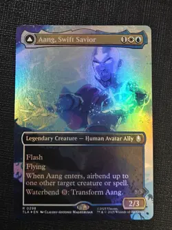 MTG Avatar The Last Airbender Aang Swift Savior Rare Foil R 298 - Image 1