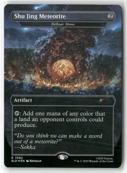 Shu Jing Meteorite Fellwar Stone (Rainbow Foil) Secret Lair Drop Foil - Image 1