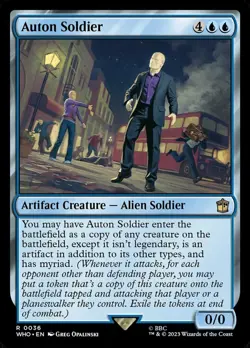 1x Auton Soldier NM-Mint, English Universes Beyond: Doctor Who MTG Magic - Image 1