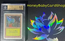 MTG Unlimited Edition 1993 Forest (B) BGS 9.5Q (TRUE QUAD) GEM MINT 93/94 - Image 4