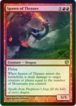 1 x Spawn of Thraxes - Foil - Journey Into Nyx - LP - Magic The Gathering - MTG - Image 1