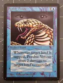 MTG ⭐ Beta Edition ⭐ Psychic Venom ⭐ Vintage Legacy ⭐ - Image 1