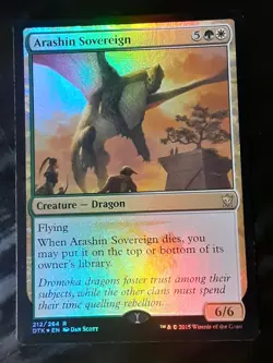 Arashin Sovereign FOIL , Dragons of Tarkir , LP , MTG, FREE SHIPPING - Image 1