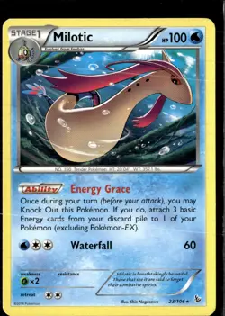 Pokemon Milotic 23/106 Flashfire Non Holo Rare - Image 1