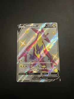 Pokemon TCG Toxtricity V Shining Fates SV112/SV122 Holo Shiny Holo Rare NM - Image 1