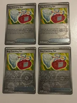 4x Bug Catching Set Reverse Holo 102 & 143 Pokemon NM/M - Image 1