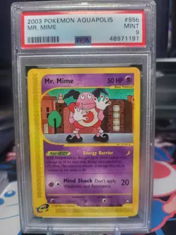 2003 Pokemon Mr. Mime Aquapolis #95b PSA 9 - Image 1