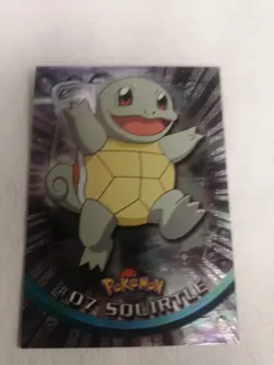 Squirtle #07 Topps TV Animation Edition Holo Pokemon Black Logo & Ivysaur - Image 1