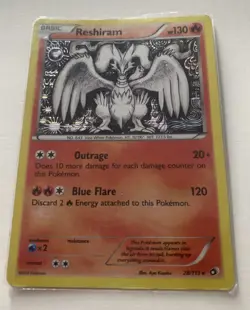 (2013) POKEMON BLACK AND WHITE LEGENDARY TREASURES -RESHIRAM *HOLO* - Image 1