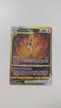 Arceus VSTAR GG70/GG70 Secret Rare Pokemon TCG Crown Zenith Galarian Gallery - Image 1