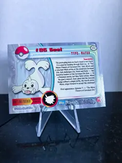 2000 TOPPS Chrome Pokemon Seel #86 TV Animation - Series 2 Holo Foil - Image 2