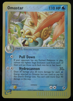 Pokemon 2003 Ex Sandstorm - Omastar - Reverse Holo - 19 - Image 1
