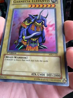 Garnecia Elefantis MRD-125 Super Rare 1st Edition Yugioh Foil Line - Image 4