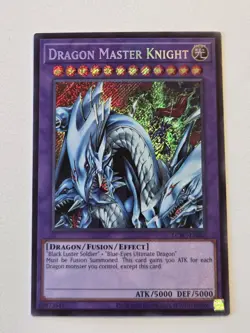Dragon Master Knight LCKC-EN065 Secret Rare Yugioh Legendary Collection Kaiba NM - Image 1