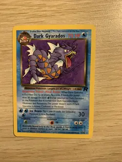 Dark Gyarados 25/82 Rare Team Rocket Pokemon Card WOTC 2000 Vintage TCG - Image 1