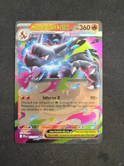 Mega Charizard X ex 013/094 Phantasmal Flames Pokemon card Ultra Mint - Image 1