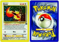 2x EEVEE pokemon FOIL HOLOGRAPHIC MINT BLACK STAR RARE HOLO PROMO CARDS #11 LOT - Image 2