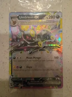 Pokemon TCG Prismatic Evolutions Umbreon EX Stamped Promo Card 060/131 - Image 1