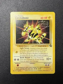 Electabuzz #2 1999 Black Star Promo Stamped Pokemon Card TCG LP - Image 1